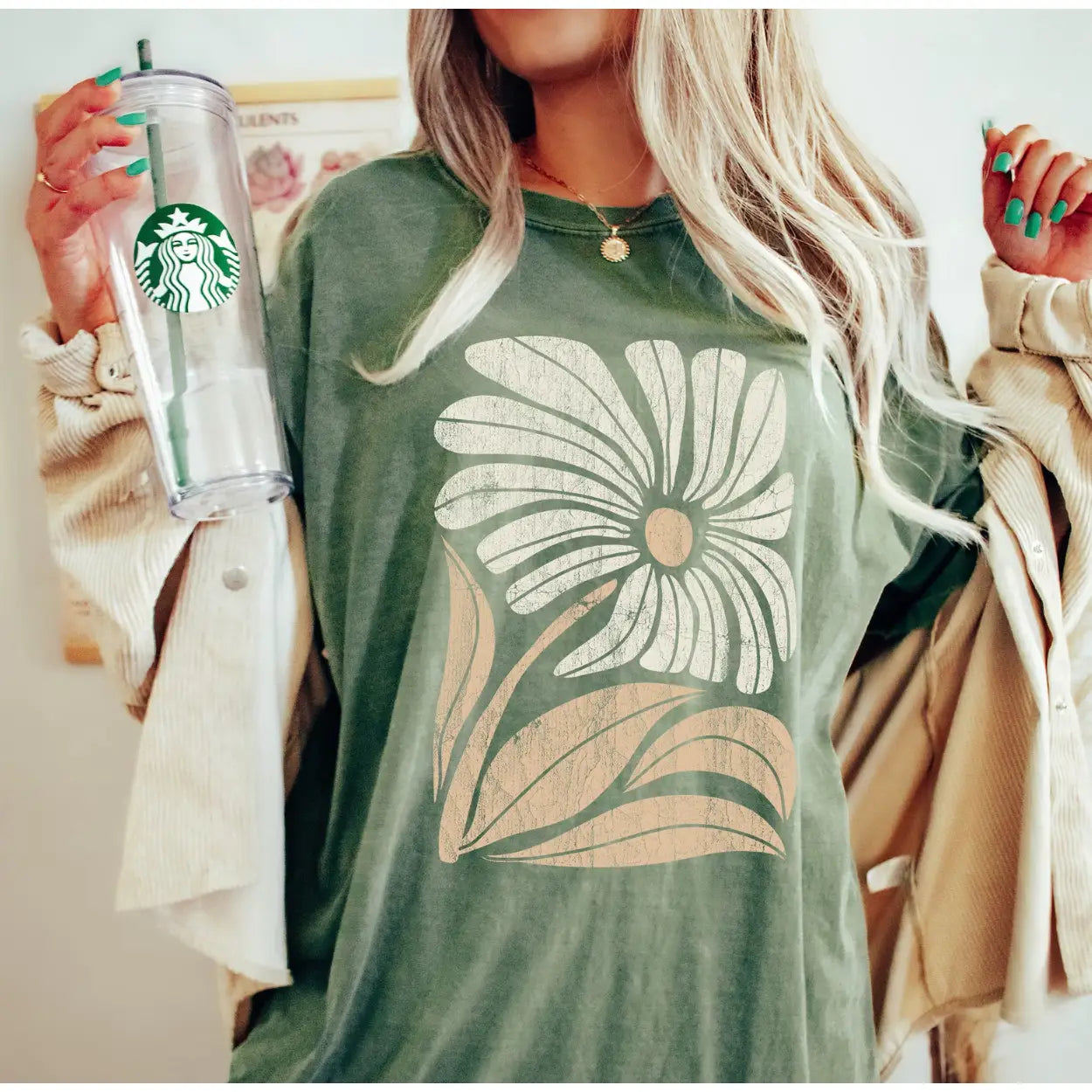 Boho Floral Vintage Shirt