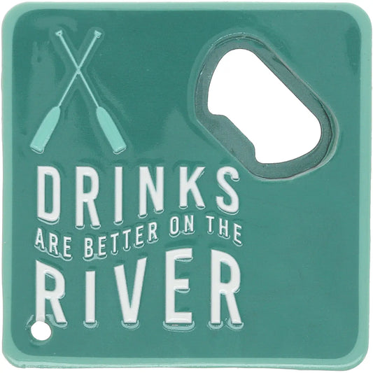 Bottle Opener Coaster - Lake or River