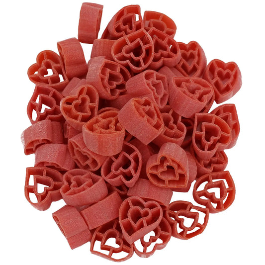 Organic Red Hearts Colored Pasta