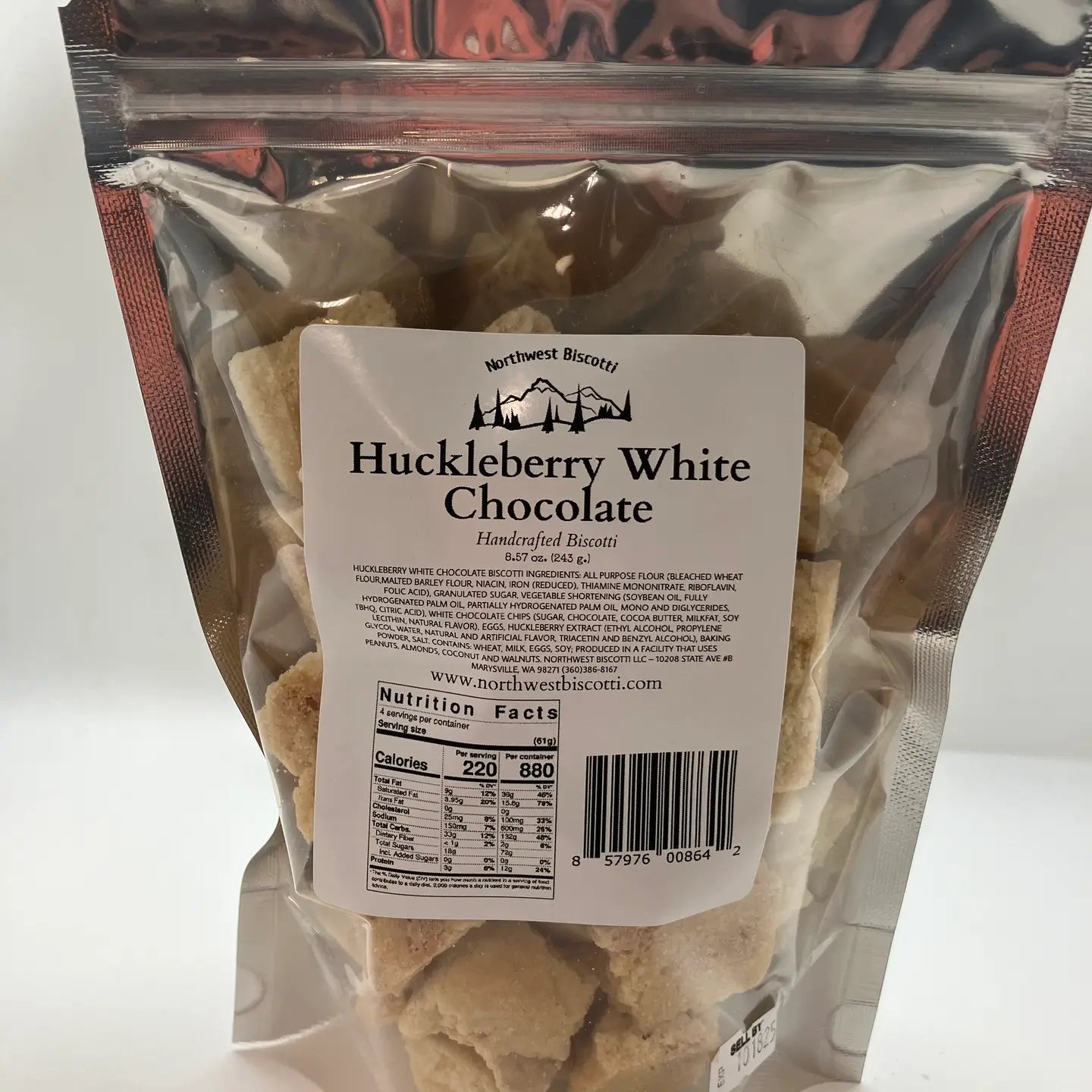 Huckleberry White Chocolate Bites