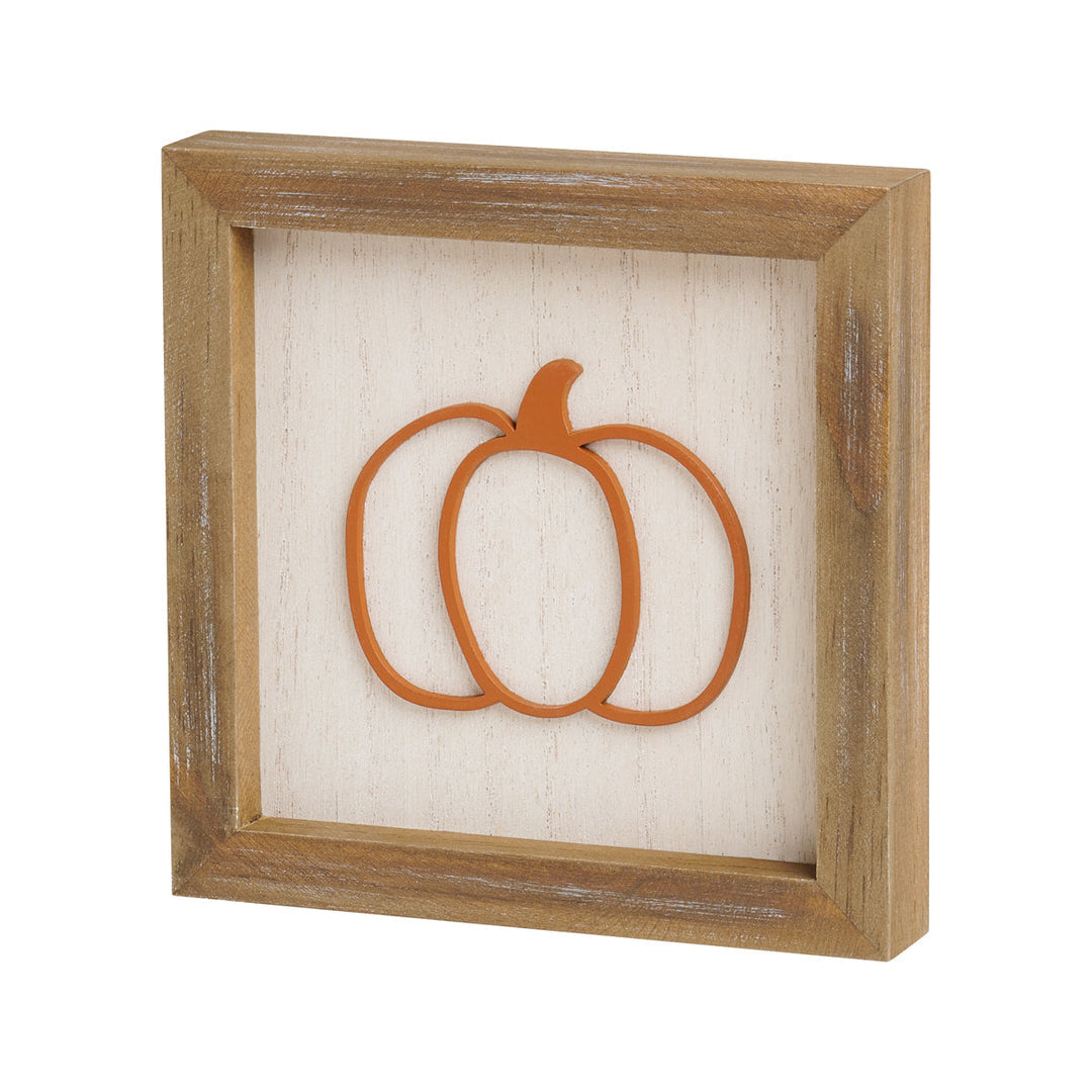 Pumpkin Wooden Sign