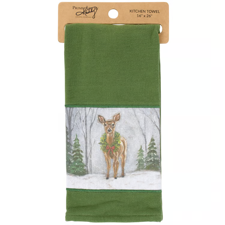 Kitchen Towel - Snowy Deer