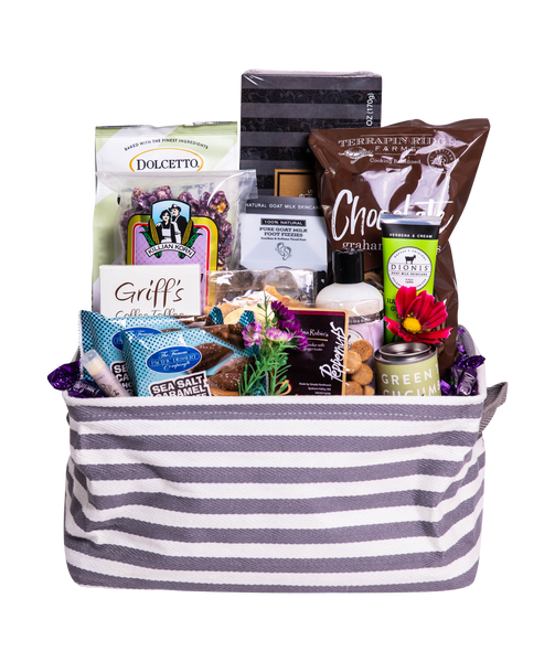 Large Adult Easter Basket - Chatterbox gift baskets:locally  sourced/northwest delicious