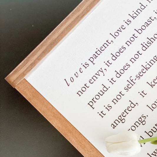 Wooden Sign - Love Is