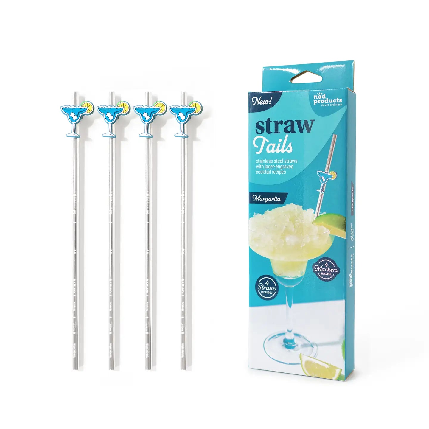 Margarita Cocktail Recipe Straws