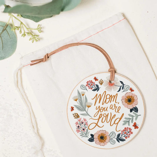 Mom You are Loved Round Ornament