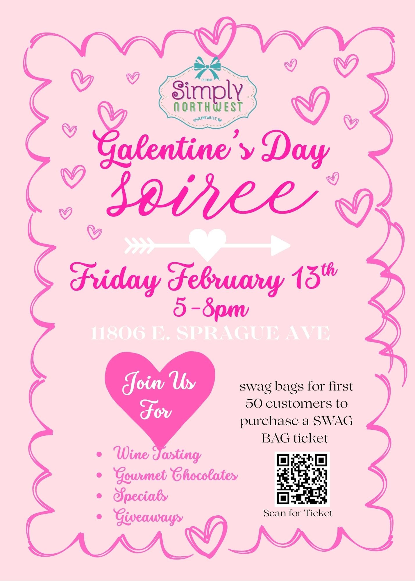 Galentine's Day Soiree Swag Bag Ticket