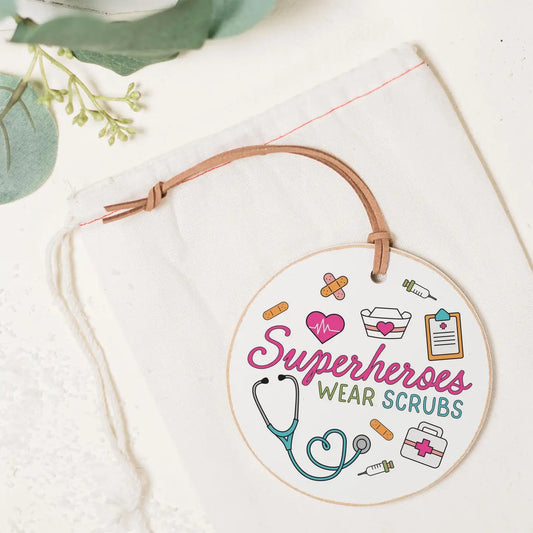 Ornament - Superhero's Wear Scrubs