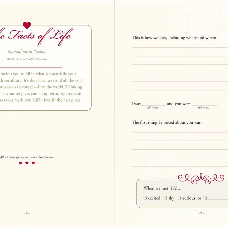 Why I Love You: A Journal of Us