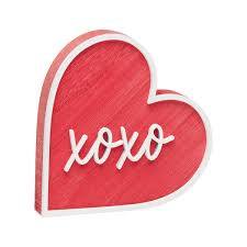 XOXO Red Carved Heart