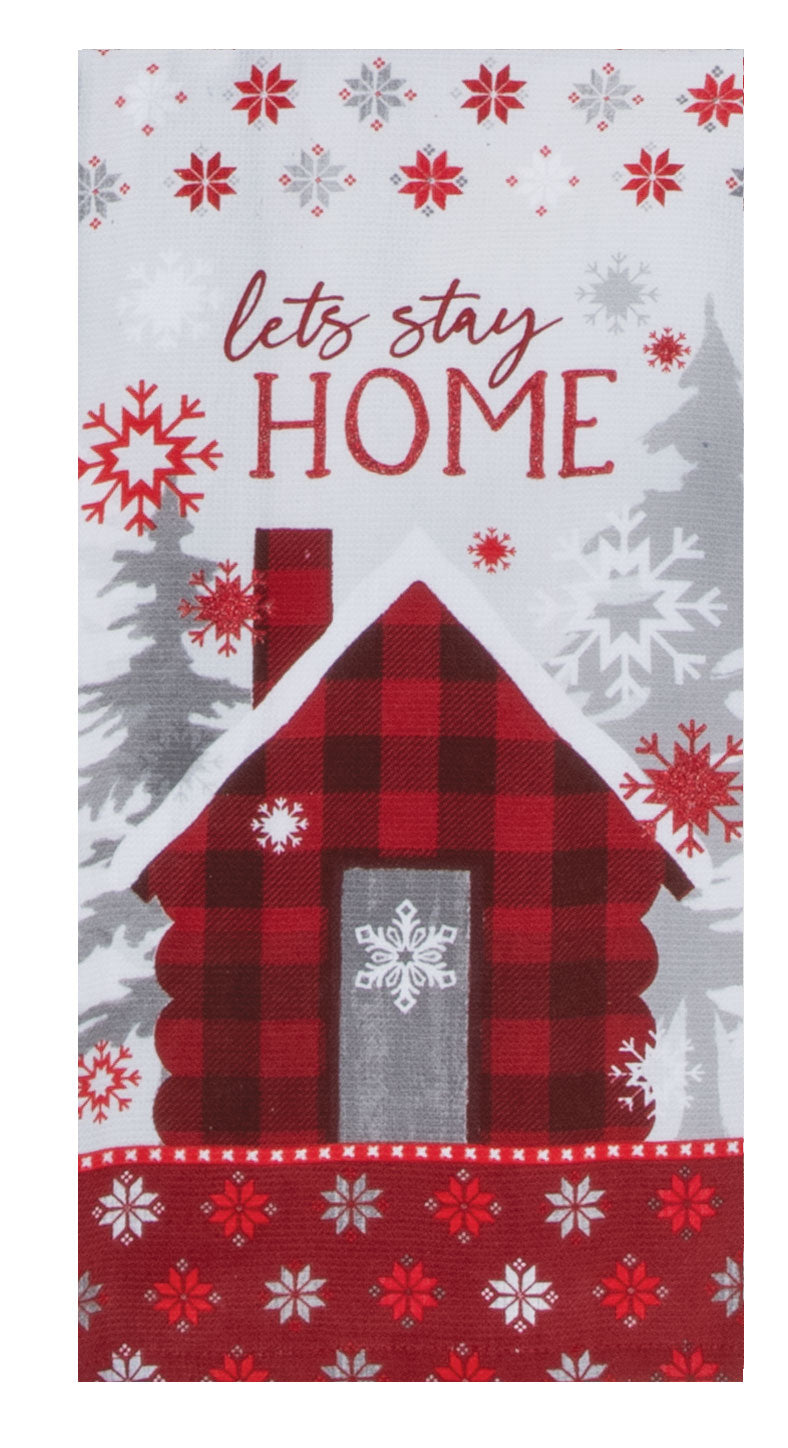 Let's Stay Home - Dual Purpose Terry Dishtowel
