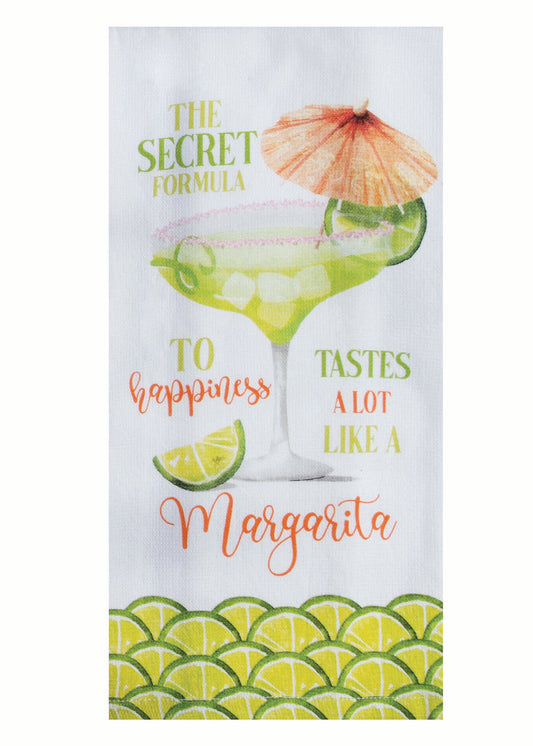 Summer Sippin' Dual Purpose Terry Kitchen Towel