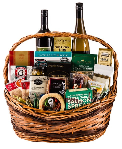 Classic White Wine Gift Basket