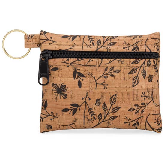Cork & Faux Leather Key Chain Coin Purse – Simply Northwest