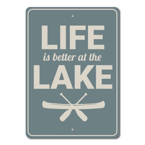 The Lake is My Happy Place Tea Towel