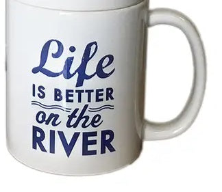 Life is Better At the Lake Fishing Coffee Mug 
