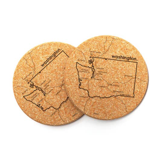 Washington Cork Coaster Set of 2