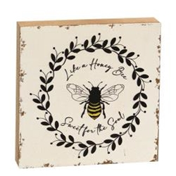 Bee Embellished Dishtowel