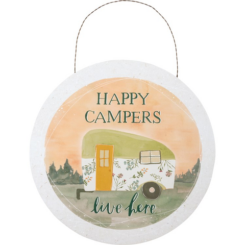 Mini Box Sign - Happy Campers Live Here