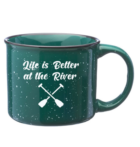 Life is Better at the River Engraved Insulated Water Bottle