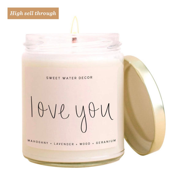 I Love You Heart Candle – Simply Northwest