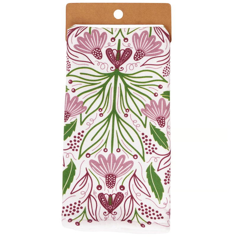 Kitchen towel - Purple Floral