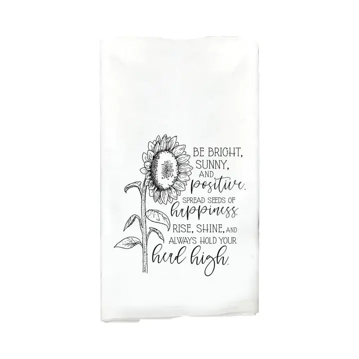 Advice from a Sunflower Tea towel