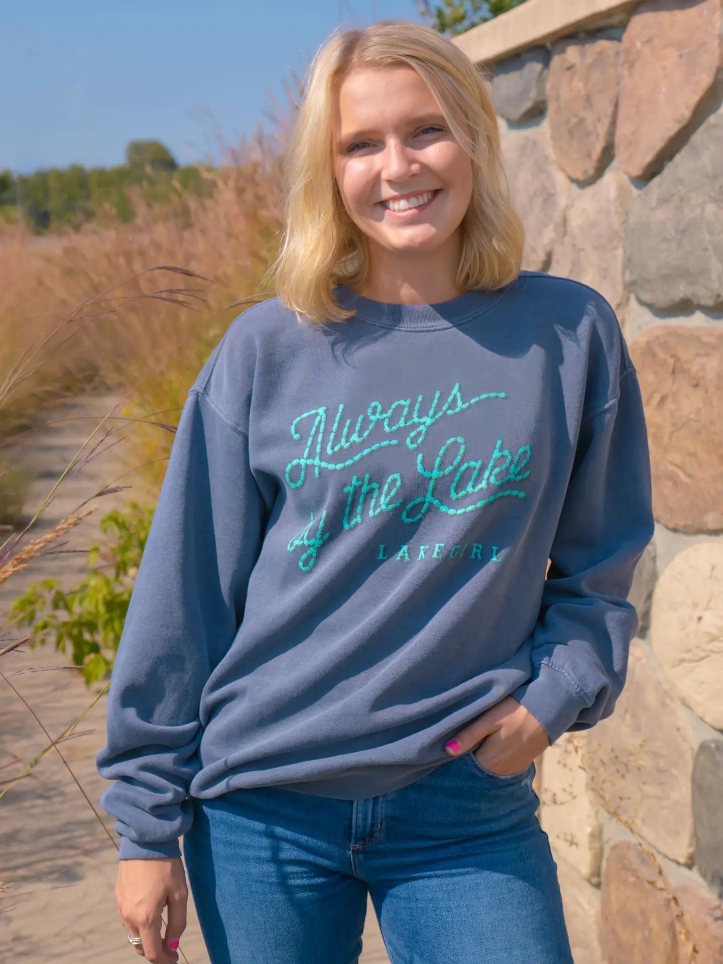 Always at the Lake Crewneck Sweatshirt