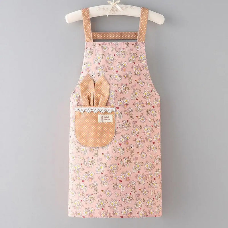 Floral Bunny Pocket Apron