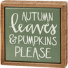 Mini box Sign - Autumn Leaves