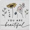 You are Beautiful Block Sign