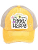 Bee Happy Pony Cap