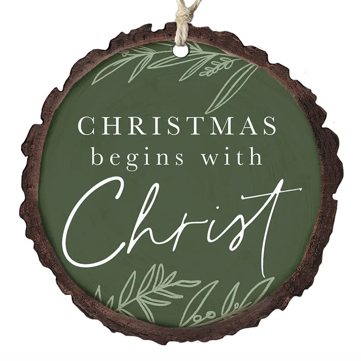 Christams Natural Timber Keepsake Ornament