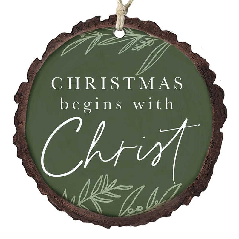 Christams Natural Timber Keepsake Ornament