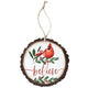 Christams Natural Timber Keepsake Ornament