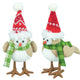 Peppermint Plaid Holiday Bird