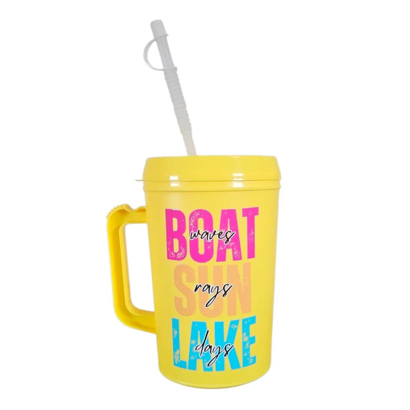 Trucker Mug - Boat Waves