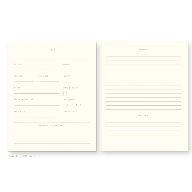 Read and Reviewed Book Log Journal