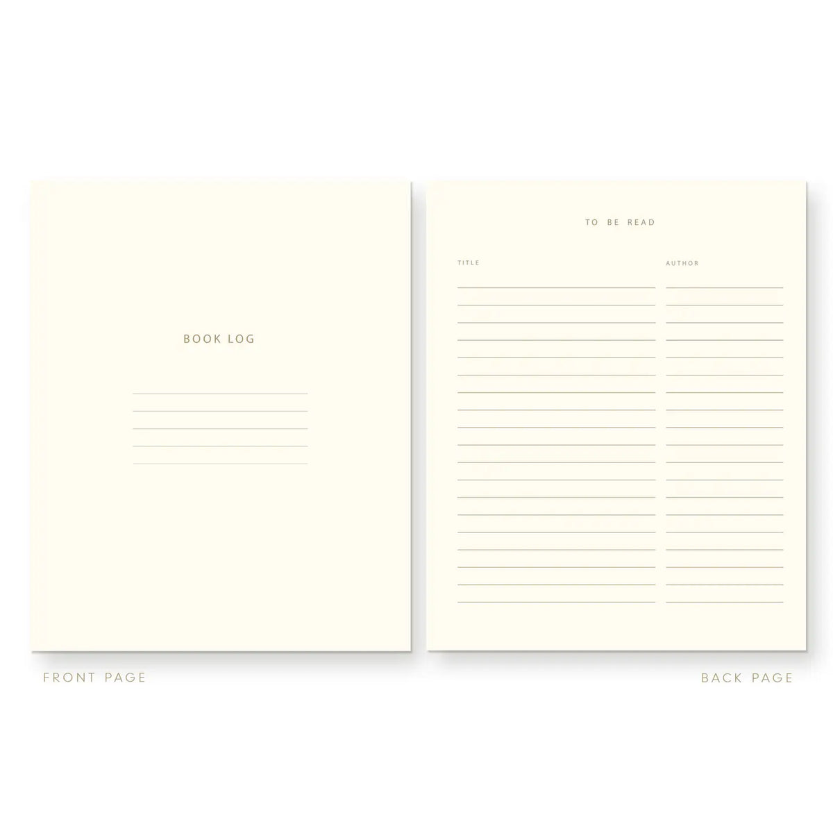 Read and Reviewed Book Log Journal
