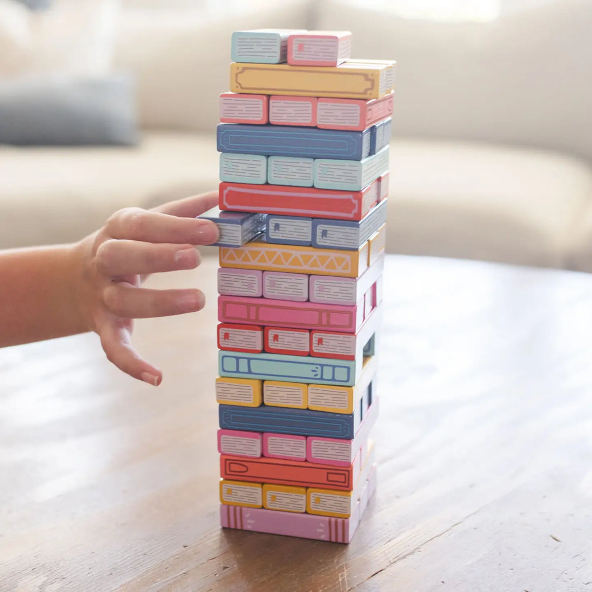 Tumbling Book Stack Balance Game