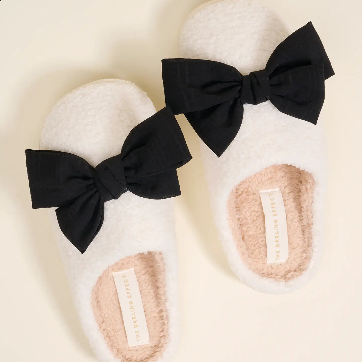 Slippers - Black Bow