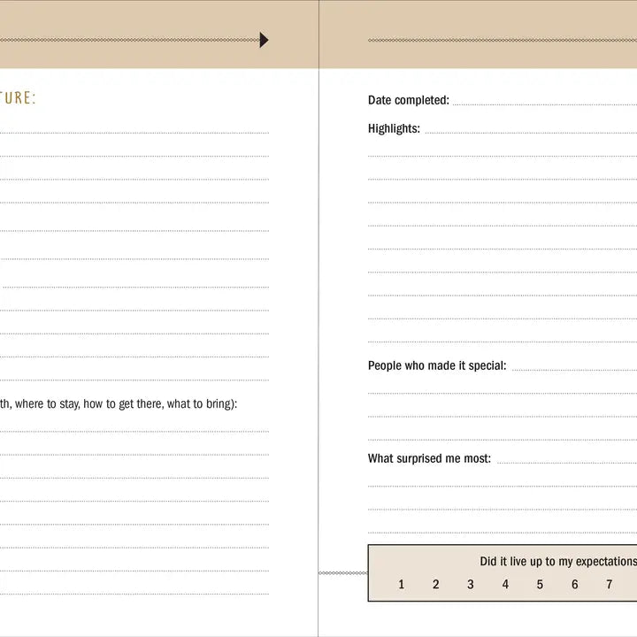My Bucket List: Living the Dream Journal