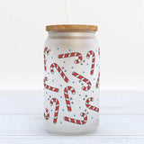 Candy Cane Frosted Tumbler