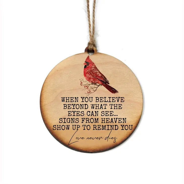 Ornament - Cardinal Love Never Dies
