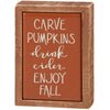 Enjoy Fall Mini Block Sign