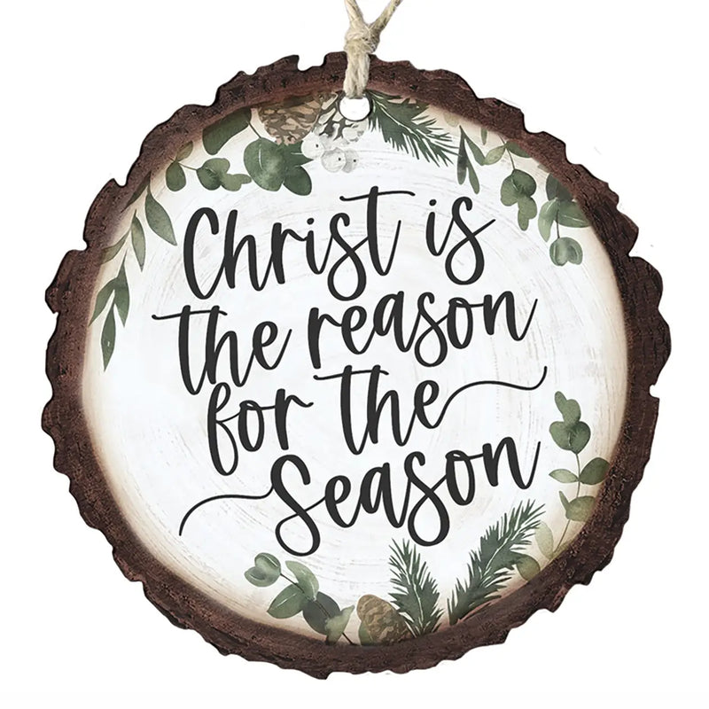 Christams Natural Timber Keepsake Ornament