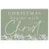 Christmas Begins with Christ Block Sign