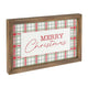 Merry Christmas Plaid Sign