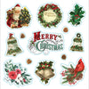 Merry & Bright Vintage Christmas sticker Book