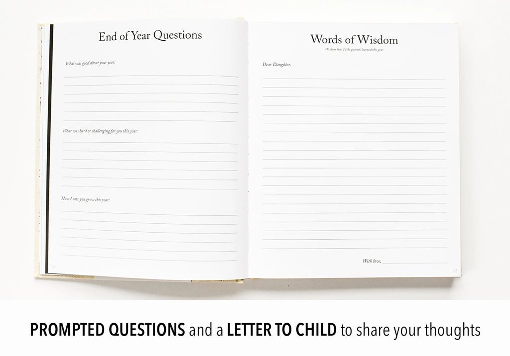Dear Daughter Childhood Keepsake Book